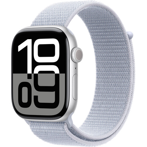 Tweedekans Apple Watch Series 10 46mm Zilver Sport Loop