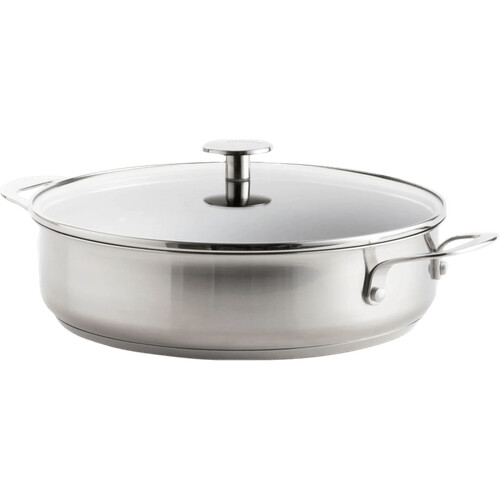 Tweedekans KitchenAid Stainless Steel Hapjespan met deksel 28 cm