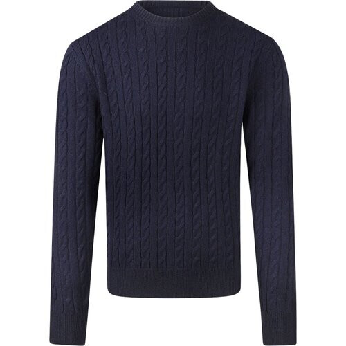 Tweedekans McGregor Cable Crew Neck Sweater Navy - Maat S - Donkerblauw