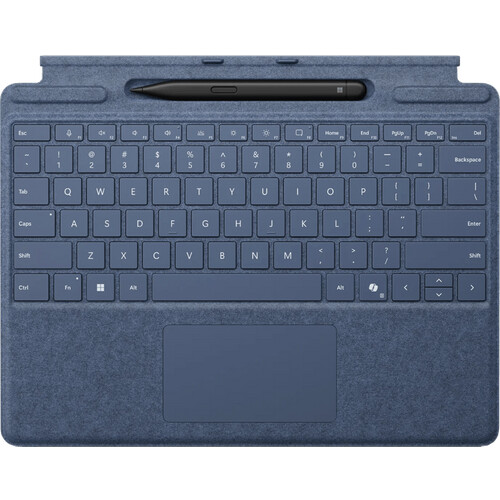 Tweedekans Microsoft Surface Pro Type Cover 13 Inch Laptops met Slim Pen Saffier Qwerty