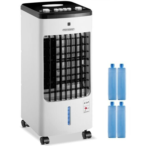 Tweedekans Monzana Mobiele Airco Ventilator - 4 Functies 3.5L - Wit Zwart