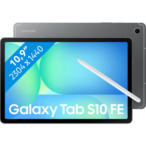Tweedekans Samsung Galaxy Tab S10 FE 10,9 inch 128GB Wifi + 5G Grijs Enterprise Edition