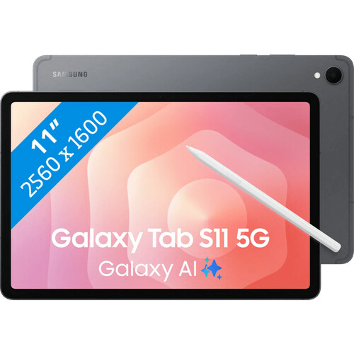 Tweedekans Samsung Galaxy Tab S11 11 inch 256GB Wifi + 5G Grijs