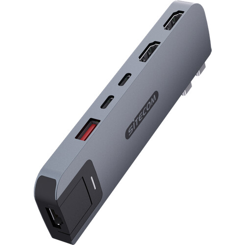Tweedekans Sitecom MacBook Pro Multiport Hub 6 in 2 Grijs