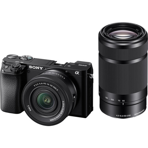 Tweedekans Sony Alpha A6100 + 16-50mm f/3.5-5.6 OSS II+ 55-210mm f/4.5-6.
