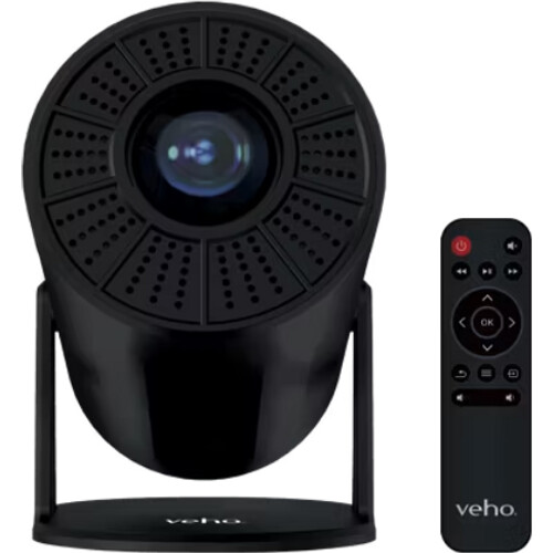 Tweedekans Veho Quda FX Draagbare Smart Projector - 90 x 90 x 193 mm - Zwart