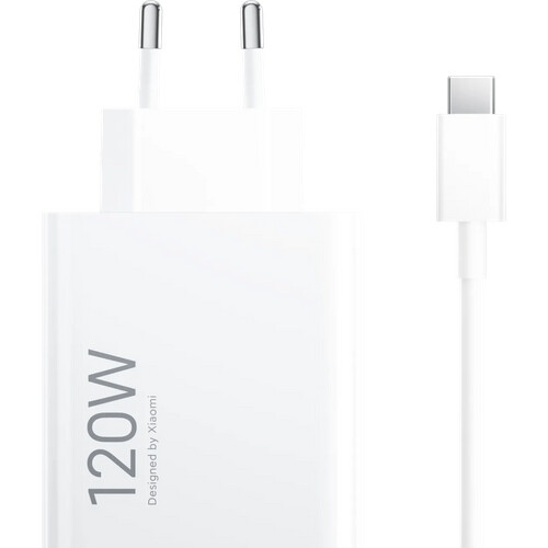 Tweedekans Xiaomi Hypercharge Power Delivery Oplader 120W + Usb A naar Usb C Kabel (1m) Wit