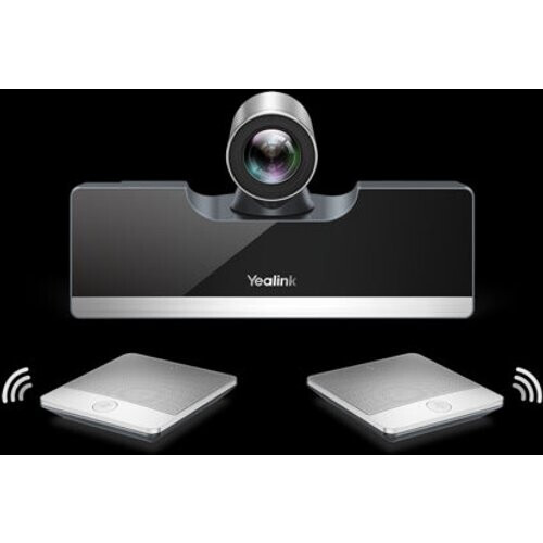 Tweedekans Yealink - Video Conferencing Kit VDK500 - Full HD & 5x Optische Zoom - Met Draadloze Micpods & WPP20 Wireless Pod - Metaal & Kunststof - Zilver & Zwart